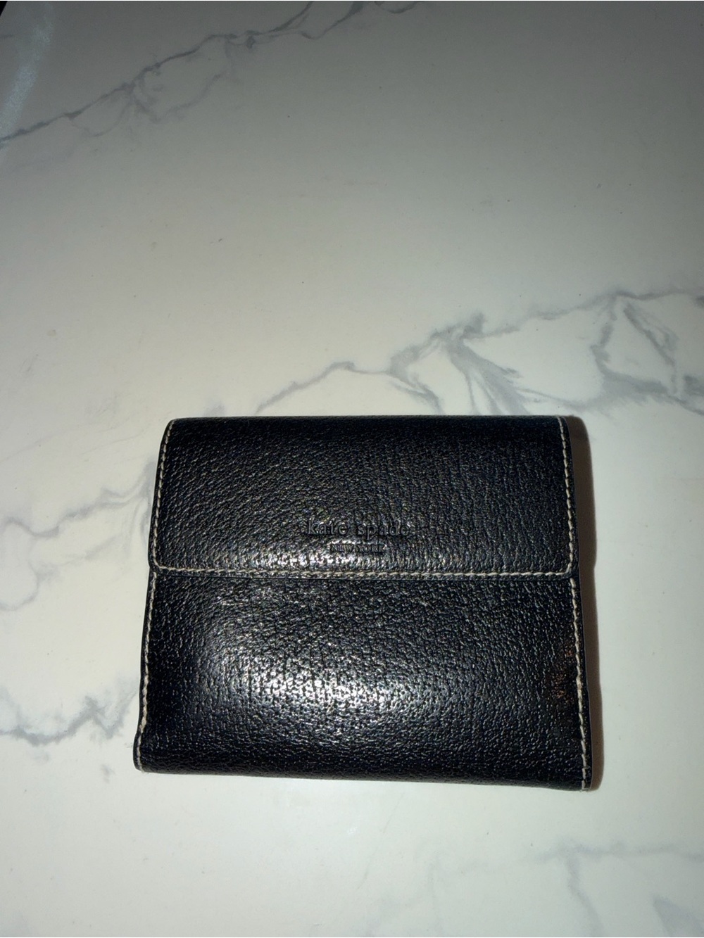 kate spade Black Leather Compact Card Holder